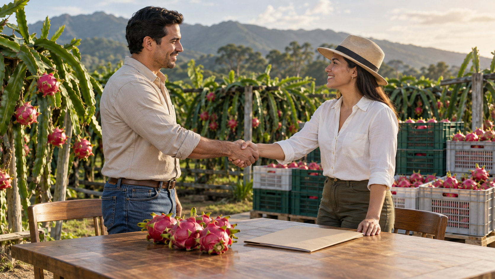 Acuerdo comercial agrícola con confianza